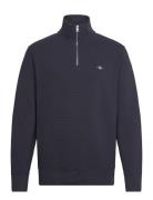 Texture Half-Zip Blue GANT