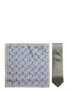 Tie & Pocket Square Green Amanda Christensen