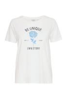 Bysobbe Flower Tshirt - White B.young