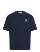 Cfarcher Tee With Back Print Blue Casual Friday