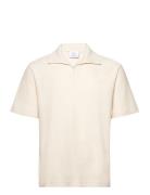 Regular-Fit Textured Polo Shirt Cream Mango