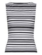 Sasia Rib Fitted Top Black French Connection