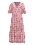 Yaskanikka 2/4 Contrast Midi Dress S. Pink YAS