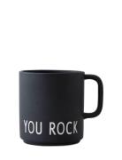 Favourite Cup With Handle Black Design Letters