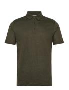 Organic Linen Polo Gots/Vegan Khaki Knowledge Cotton Apparel