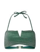 Pcbling Bikini Bandeau Top Lurex Hanger Green Pieces