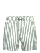 Thyme Striped Shorties Green Pockies
