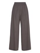 Rave Trousers Dark Brown Check Brown Hope