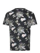 Slub Aop Tee S/S Patterned Lindbergh