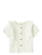 Nbfjazelle Ss Loose Shirt Lil White Lil'Atelier