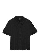 Vmh Y Lace Ss Shirt Wvn Ga Black Vero Moda