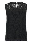 Crkit Lace Top Black Cream