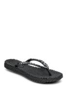 Flip Flop With Rhinest S Black Ilse Jacobsen