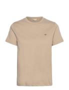 Reg Shield Ss T-Shirt Beige GANT