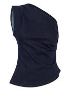 Ayomw 158 Off Shoulder Top Navy My Essential Wardrobe