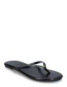 Biamexico Flip Flop Faux Leather Black Bianco