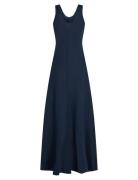 Textured Linen Tank Maxi Dress Navy Tommy Hilfiger