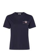 Reg Archive Shield Ss T-Shirt Navy GANT