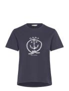 Reg Graphic Ss T-Shirt Navy GANT