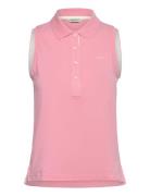 Contrast Collar Sleeveless Pique Pink GANT