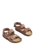 Sandal Clare Flower Pink Wheat
