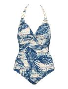 Nura Swimsuit Halterneck Blue Missya