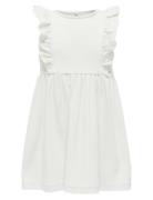 Kmgdrea Life S/S Detail Dress Jrs White Kids Only