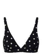 Polky - Unwired Triangle Bra Swimsuit Black Etam