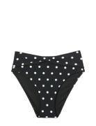 Polky - Bikini High Leg Swimsuit Black Etam