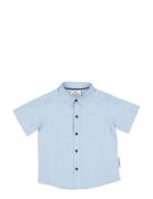 Linen Shirt S.s Blue Geggamoja
