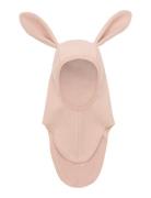 Balaclava Ears Cotton Fleece Pink Huttelihut