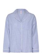 Jacket Ls Cotton Stripe Blue Hunkemöller