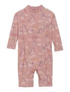 Baby Suit L/S, Aop Pink Color Kids