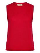 Mmaubin Sl Knit Top Red MOS MOSH