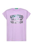 T-Shirt Purple United Colors Of Benetton