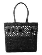 Daffodil Crochet Basket Black Black Ceannis