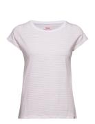 Fine Jersey Stripe Teasy Tee Fav Pink Mads Nørgaard