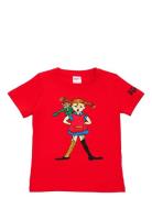 Pippi Och Nilsson T-Shirt Red Martinex