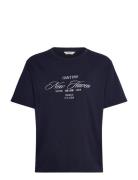 Graphic Ss T-Shirt Navy GANT