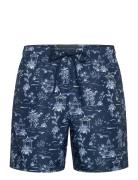 Botanical Garden Print Swimshort Blue Lyle & Scott