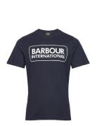 B.int Ess Large Logo Tee Navy Barbour