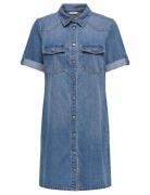 Onllisa S/S Dnm Dress Gua Noos Blue ONLY