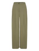 Pleated Stretch Jersey Wide-Leg Pant Khaki Lauren Ralph Lauren