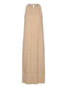 Draped Twill Tank Dress Beige Filippa K