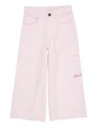Striped Wide Pants W Pockets Pink Copenhagen Colors