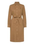 Belted Linen Shirtdress Brown Polo Ralph Lauren