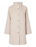 Slfvinni Wool Coat Cream Selected