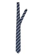 Slhlane Stripe Tie Noos Navy Selected