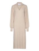 Slfselene Ls Knit Dress B Cream Selected