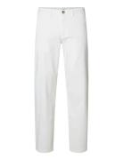Slh196-Straight New Miles Flex Pant White Selected